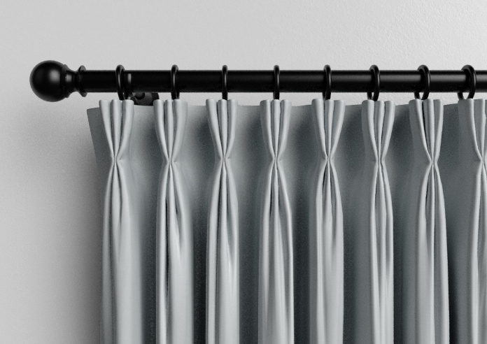 Kyoto Faux Silk, Silver - Made to Measure Curtains - Image 11